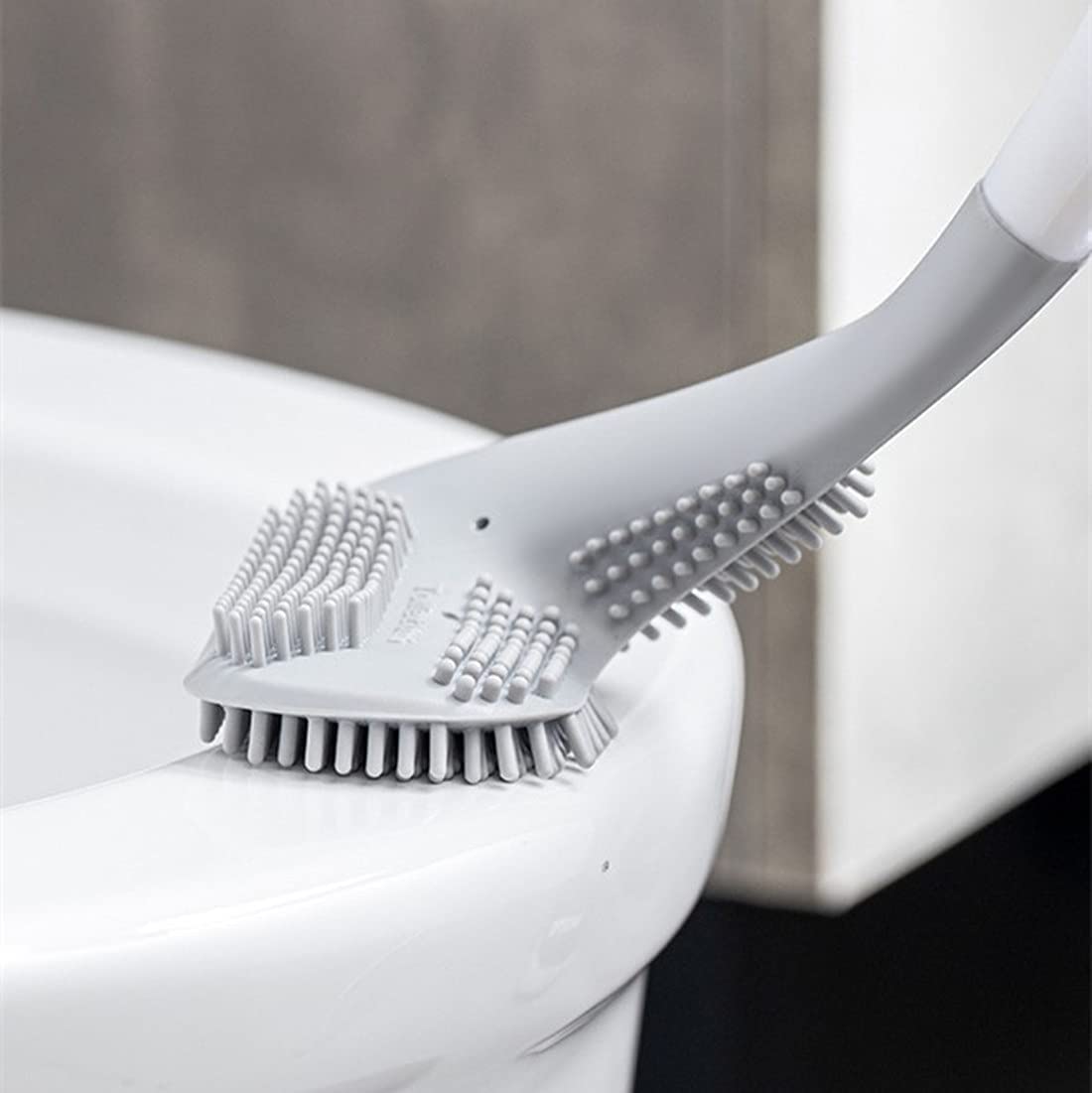 Toilet Cleaning Brush Golf Brush, Hockey Toilet Brush, Toilet Brush for Western and Indian Toilet, Bathroom Brush for Toilet Cleaner for Home Kitchen Accessories Items New GenzVybs